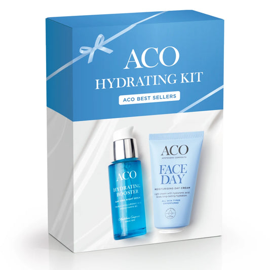 ACO Hydrating Face Kit 80 ml – kosteuttava seerumi ja päivävoide
