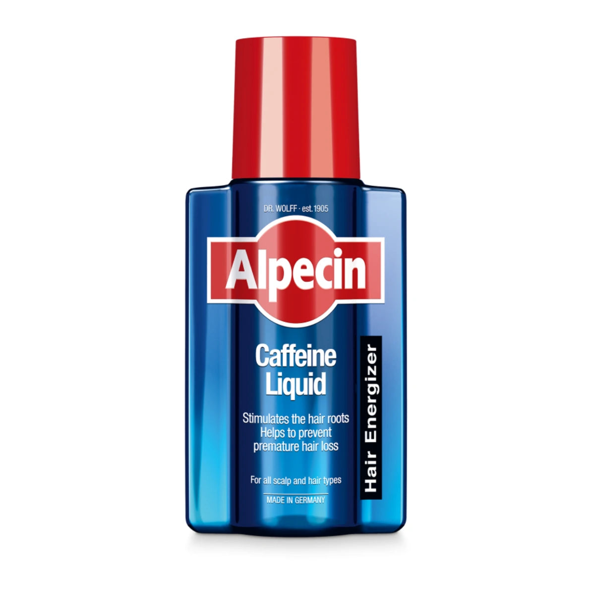ALPECIN Kofeiinihoitoneste 200 ml stimuloi hiusjuuria ja estää ennenaikaista hiustenlähtöä