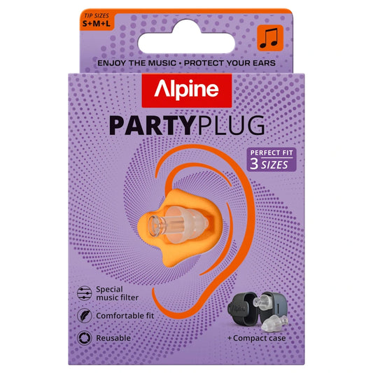 Alpine Partyplug korvatulpat S/M/L 3 paria