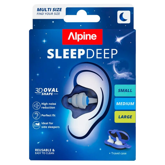 Alpine SleepDeep korvatulpat Muti Size 3 paria