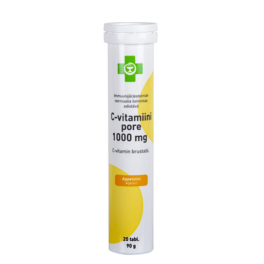 APTEEKKI C-vitamiini 1000 mg appelsiini poretabletti 20 kpl