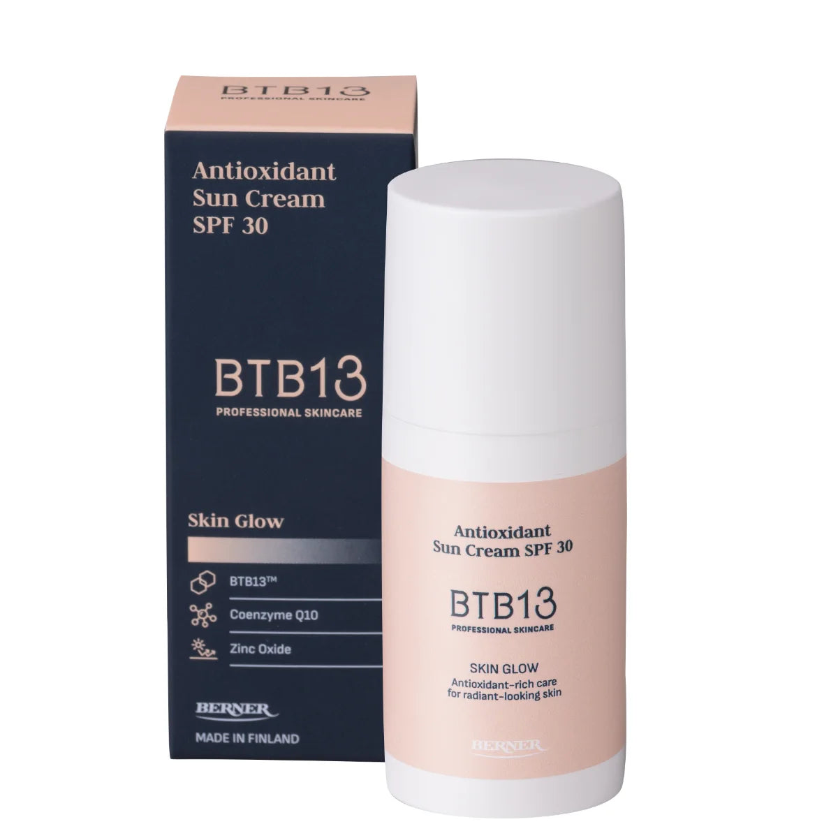 BTB13 Antioxidant Sun Cream SPF30 hehkua tuova mineraaliaurinkosuoja 