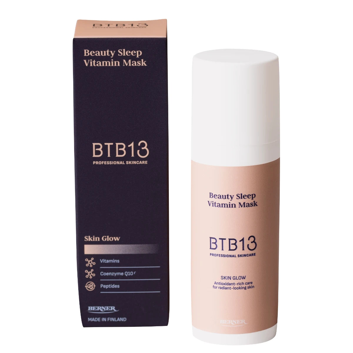BTB13 Skin Glow Beauty Sleep Vitamin Mask 50 ml – heleyttävä ja uudistava yönaamio retinolilla