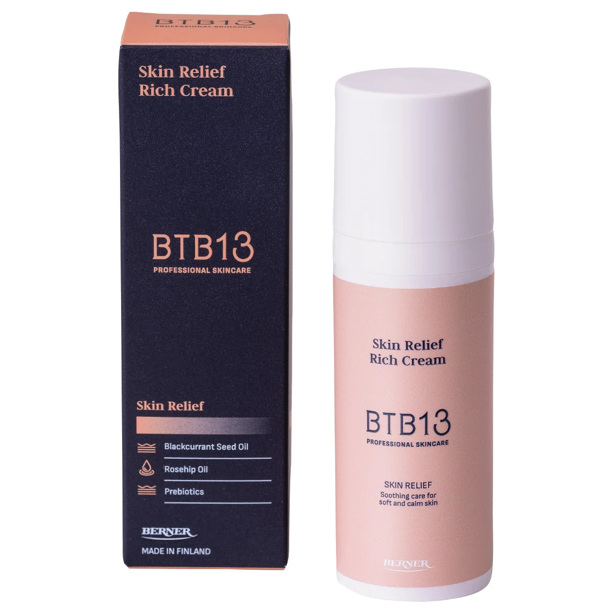 BTB13 Skin Relief Rich Cream – ravitseva kasvovoide erittäin kuivalle iholle (uudistunut Medical Dry Skin Cream)
