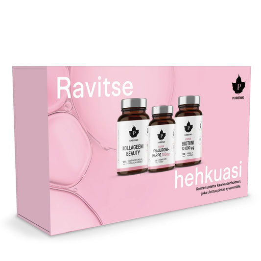 Beauty Box by Puhdistamo – kolme kauneusravintolisää kauniissa lahjapakkauksessa