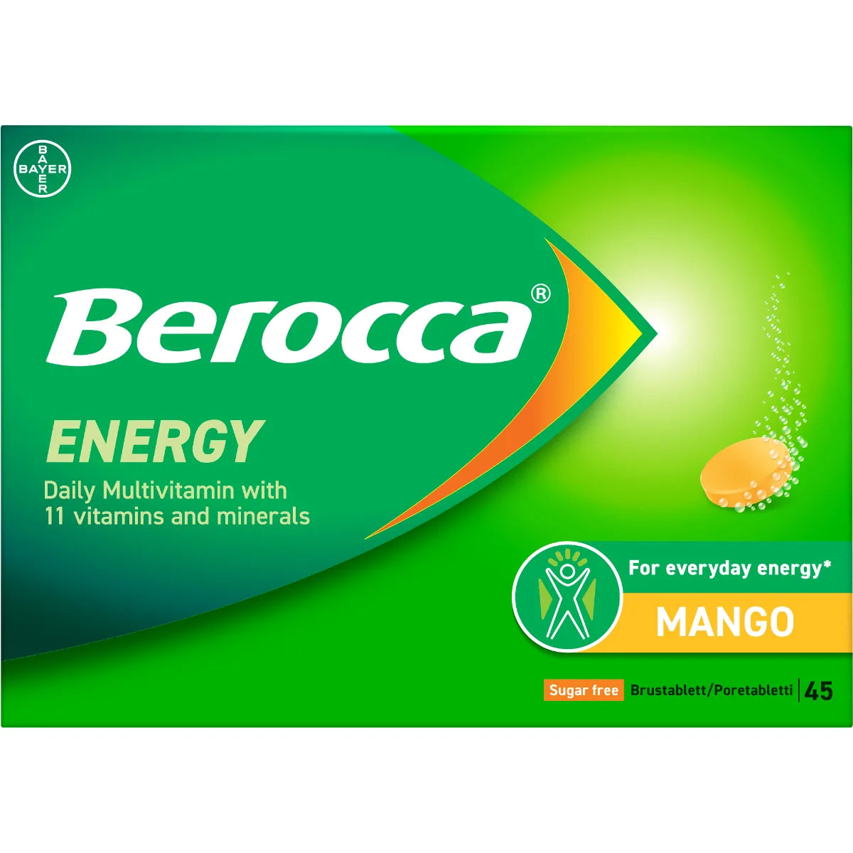 Berocca Energy Mango poretabletti 45 kpl