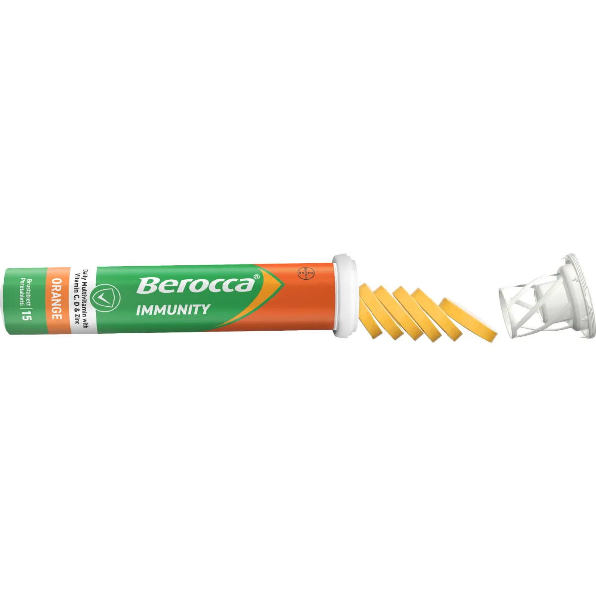 Berocca Immunity poretabletit tuubissa