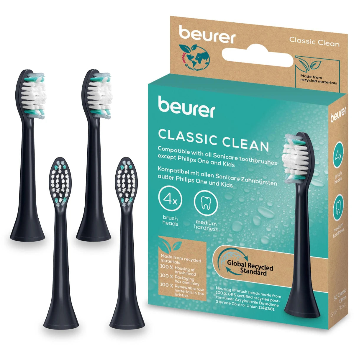 Beurer SC Classic Clean vaihtoharjat 4 kpl