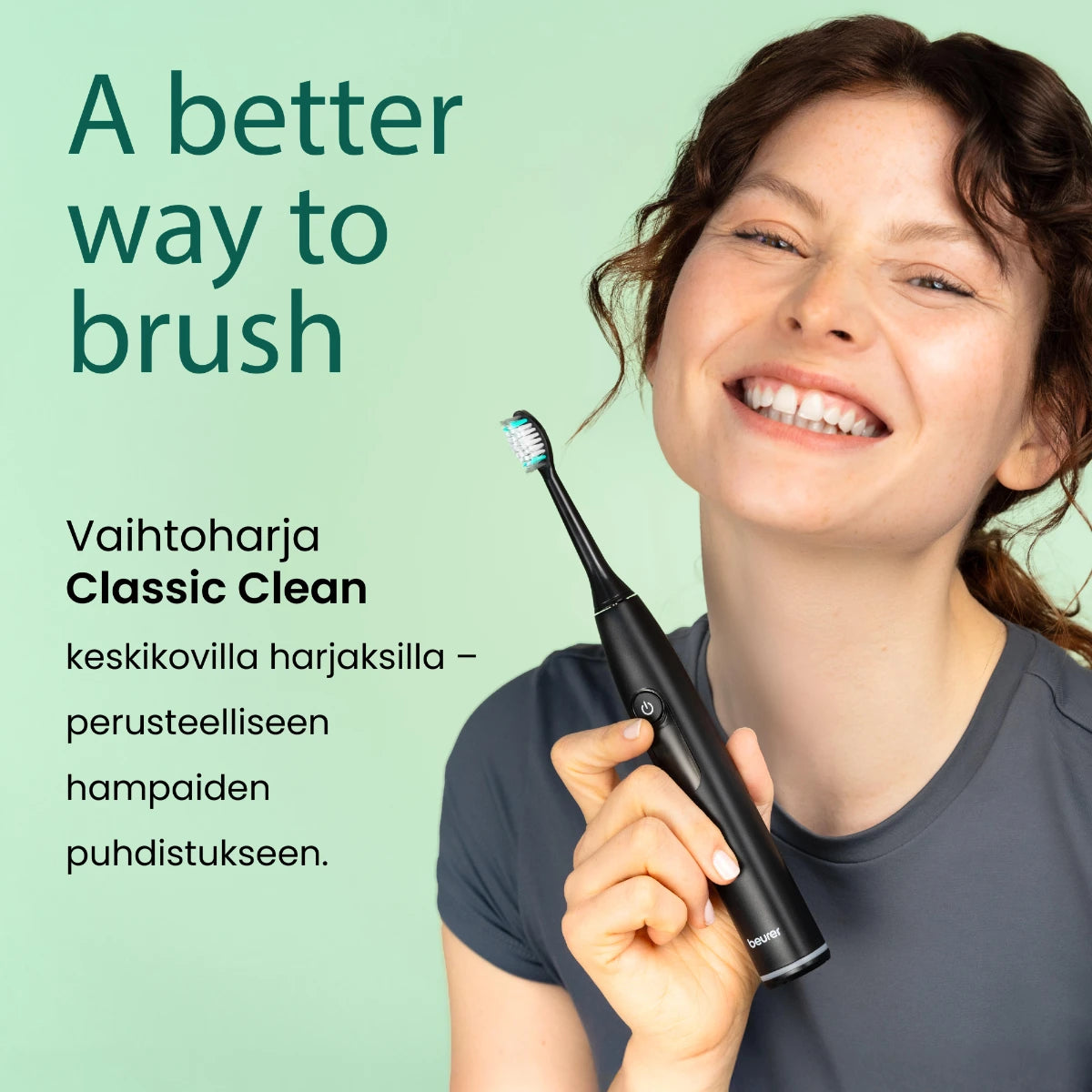 Beurer SC Classic Clean vaihtoharjat keskikovilla harjaksilla perusteelliseen puhdistukseen