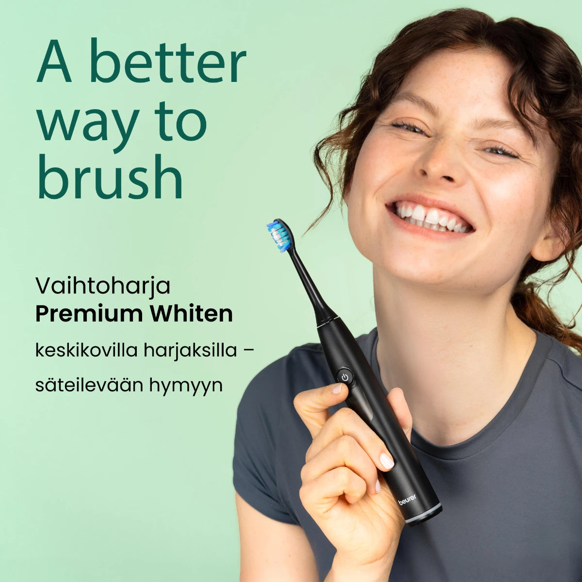 Beurer SC Premium White vaihtoharjat keskikovilla harjaksilla