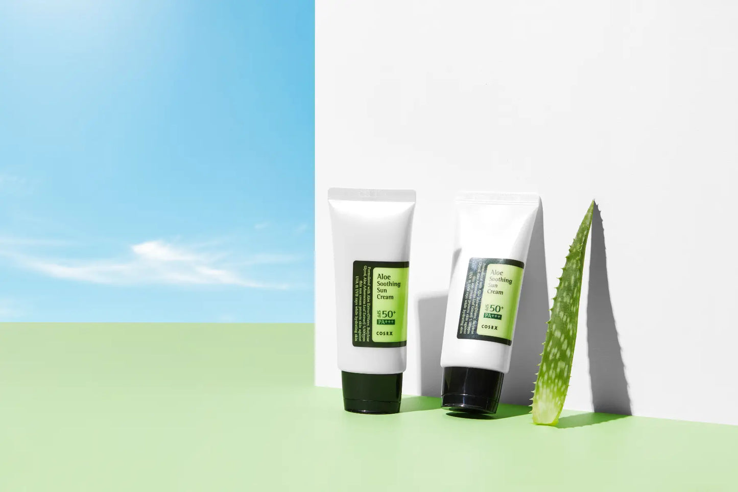 COSRX Aloe Soothing Sun Cream SPF50+ PA+++ 50 ml korealainen kosmetiikka