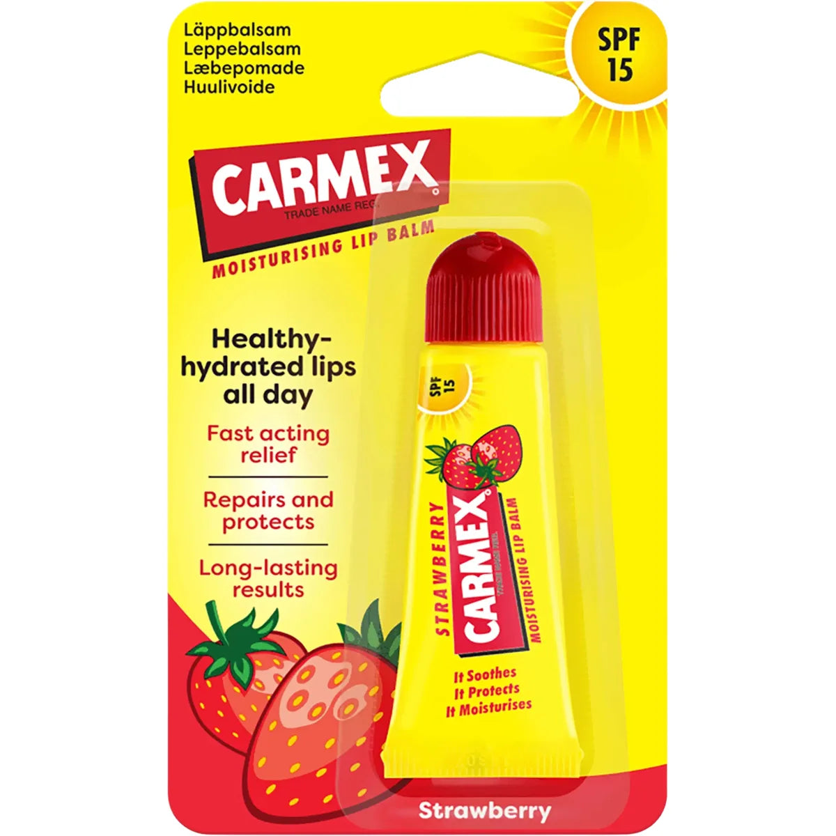 Carmex  Mansikka huulivoide tuubi 10 g