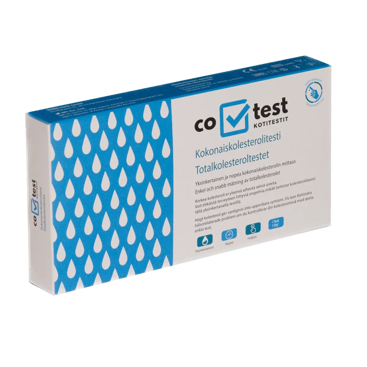 CO-Test Kokonaiskolesteroli – kotitesti 