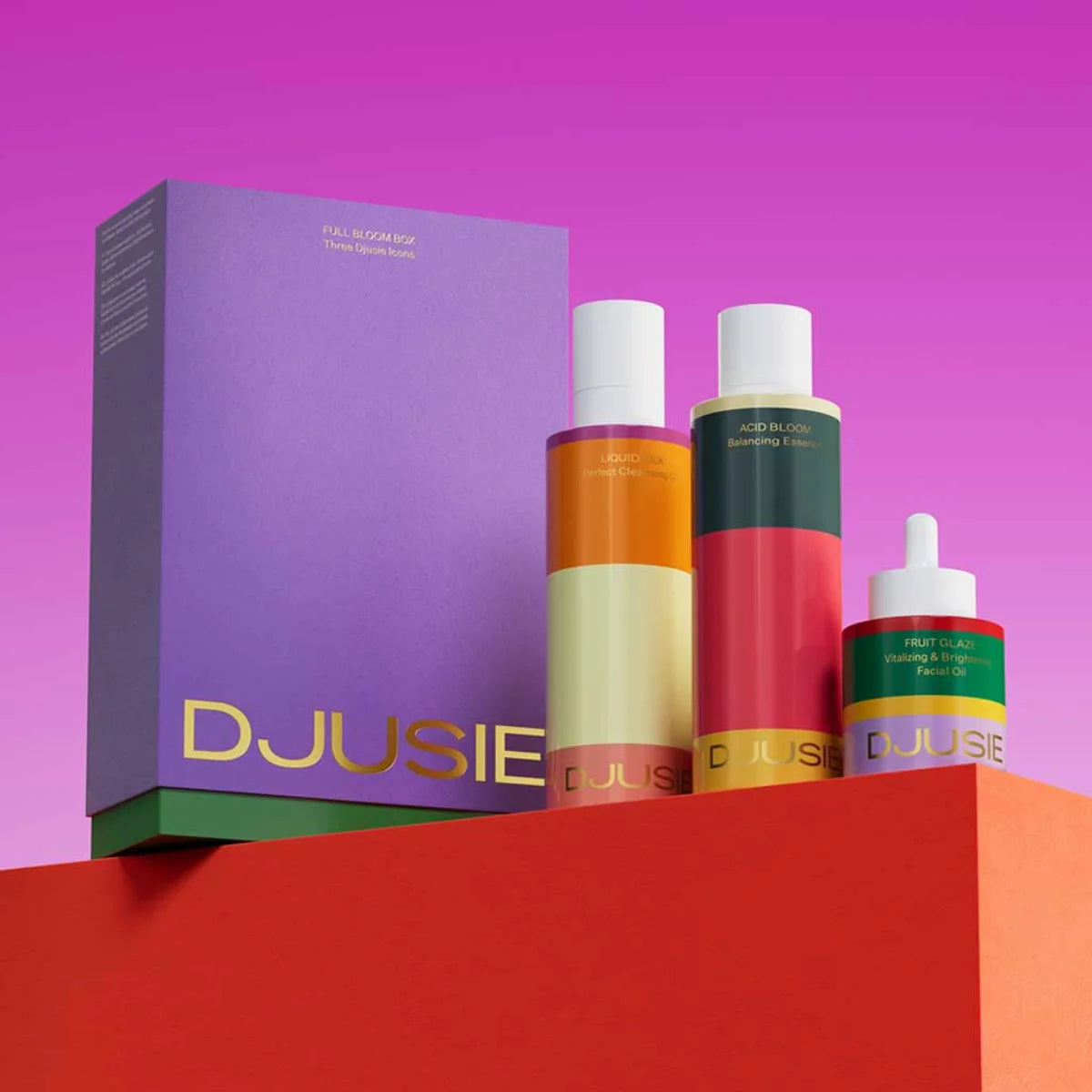 DJUSIE Full Bloom Box 3 tuotetta erityisesti kuivalle ja samealle iholle