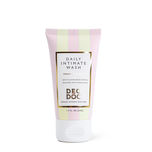 DeoDoc Intimate Wash Fresh Coco 50 ml – hellävarainen vegaaninen intiimipesuneste