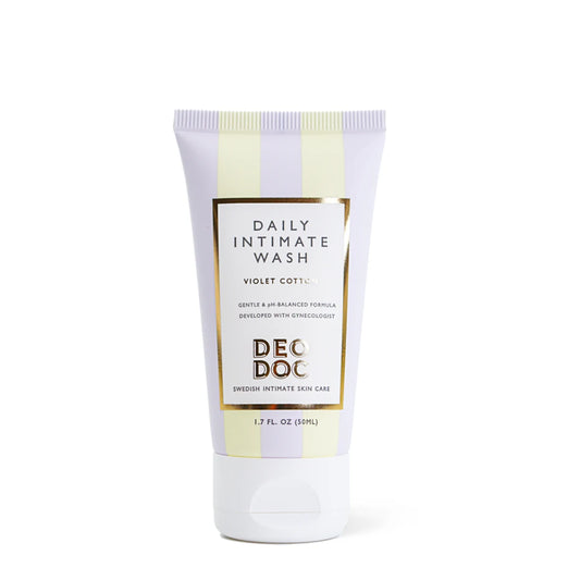 DeoDoc Intimate Wash Violet Cotton 50 ml – hellävarainen vegaaninen intiimipesuneste