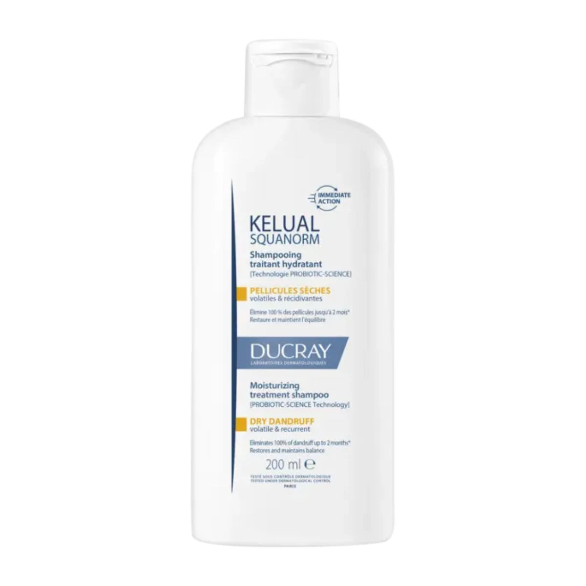 Ducray Kelual Squanorm Dry Dandruff Shampoo 200 ml – Tehokasta hoitoa kuivalle hilseilevälle päänahalle