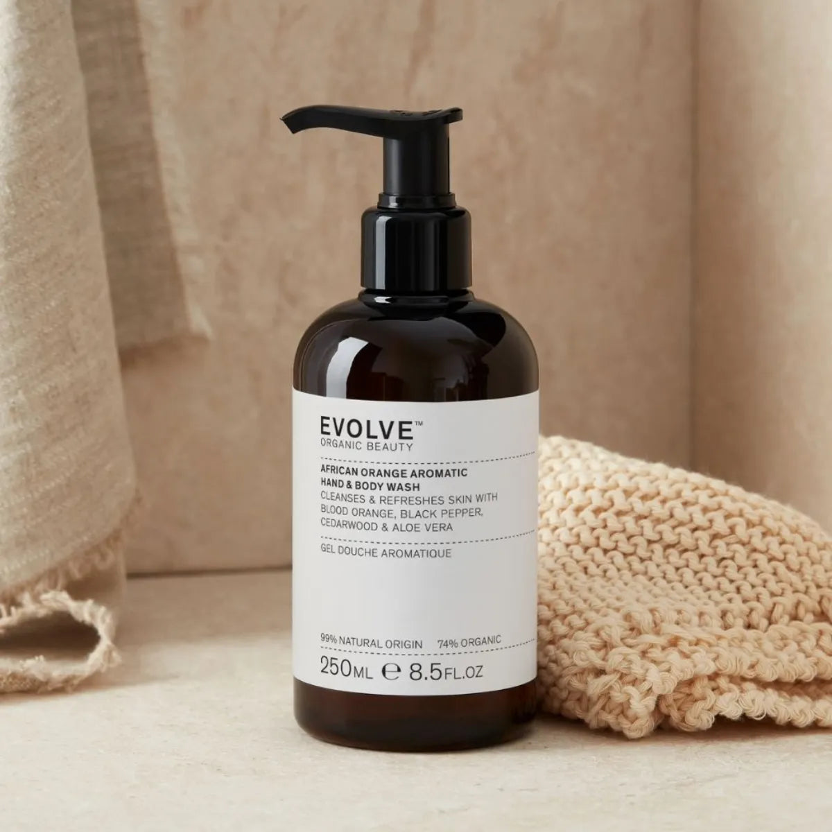 Evolve African Orange Aromatic Wash vegaaninen vartalonpesuaine
