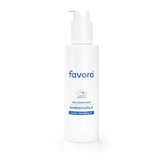 Favora Puhdistusöljy, 150 ml – Kauraöljyä sisältävä, kosteuttava puhdistusöljy