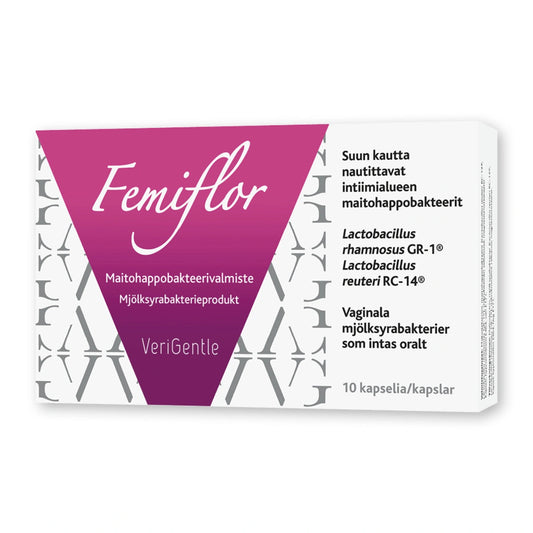 FEMIFLOR kapseli 10 kpl maitohappobakteerivalmiste naisille