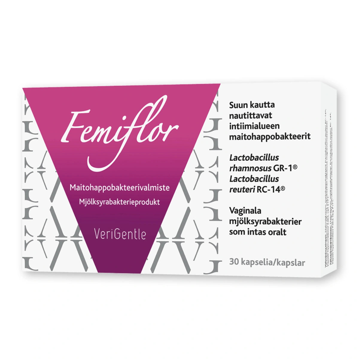 FEMIFLOR kapseli 30 kpl intiimialueen maitohappobakteerit