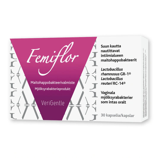 FEMIFLOR kapseli 30 kpl intiimialueen maitohappobakteerit