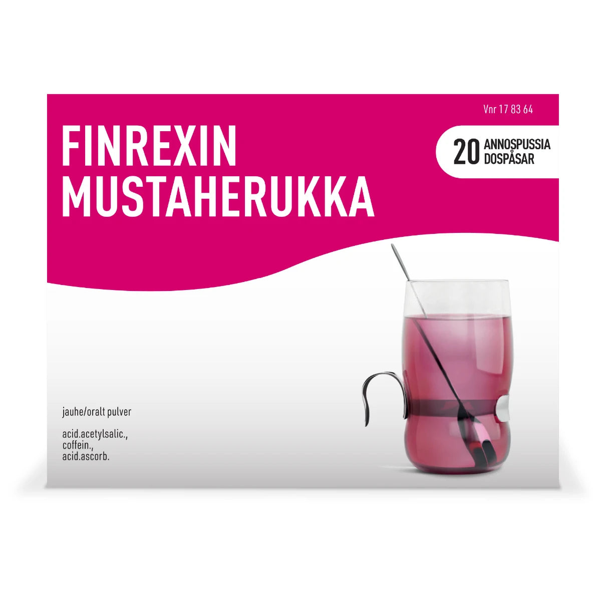 FINREXIN Mustaherukka jauhe 350/30/300 mg 20 x 5 g