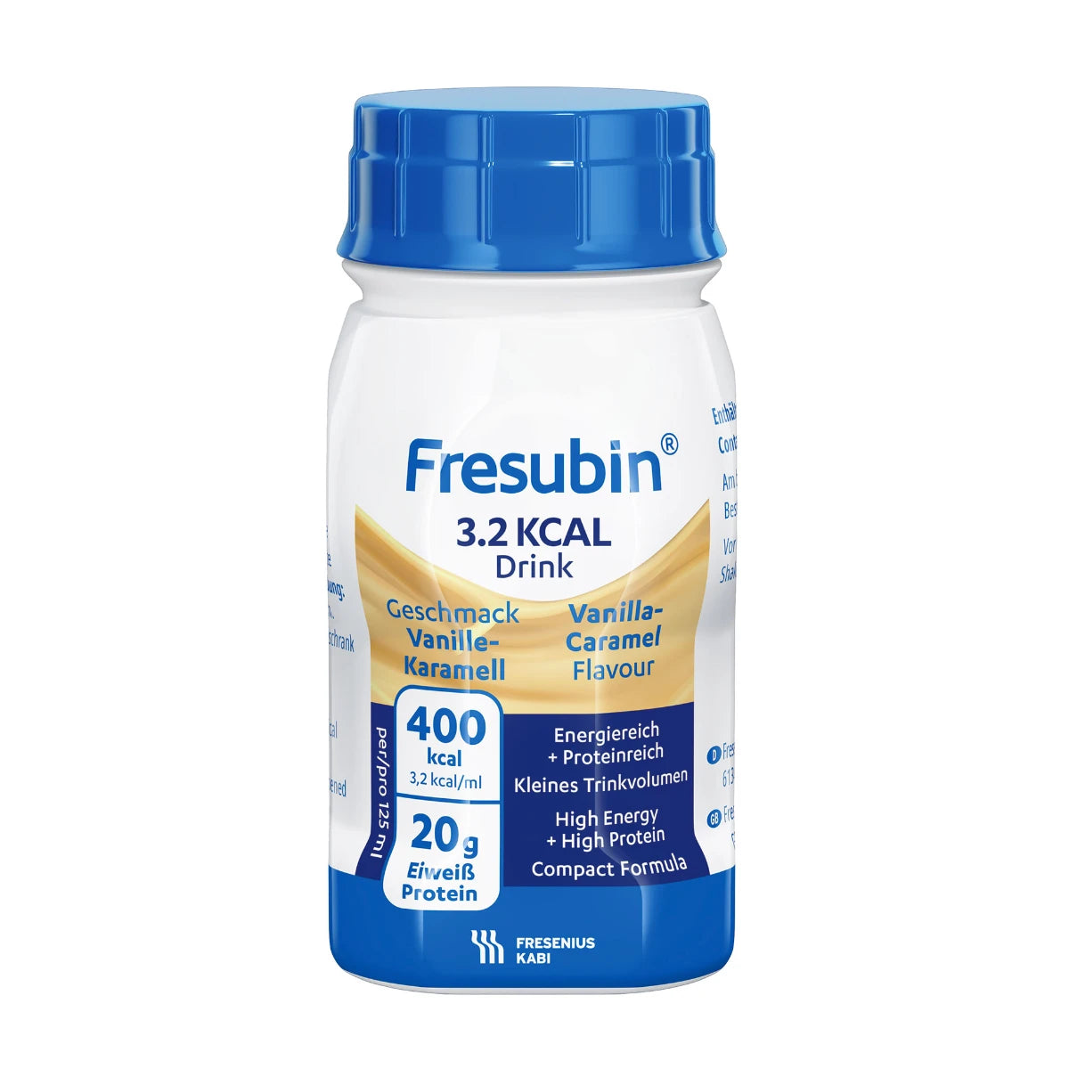 FRESUBIN 3.2 kcal Drink vanilja-karamelli 4x125 ml täydennysravintovalmiste