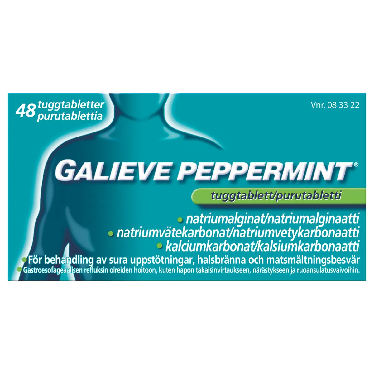 GALIEVE PEPPERMINT purutabletti 48 kpl