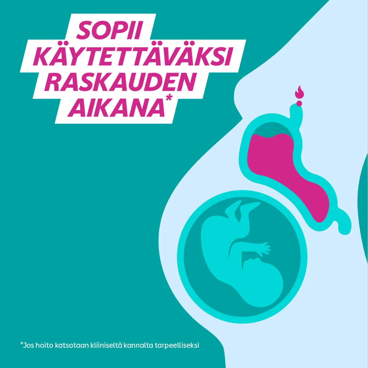 Galieve Peppermint -purutabletti sopii käytettäväksi raskauden aikana