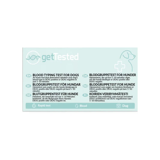 Gettested Veriryhmätesti koiralle 1 kpl