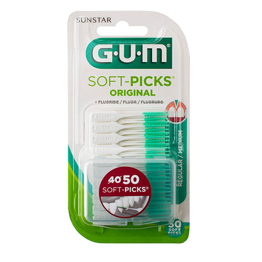 GUM Soft-Pics Original Regular 100 kpl hammasväliharjat hammasvälien hellävaraiseen puhdistukseen