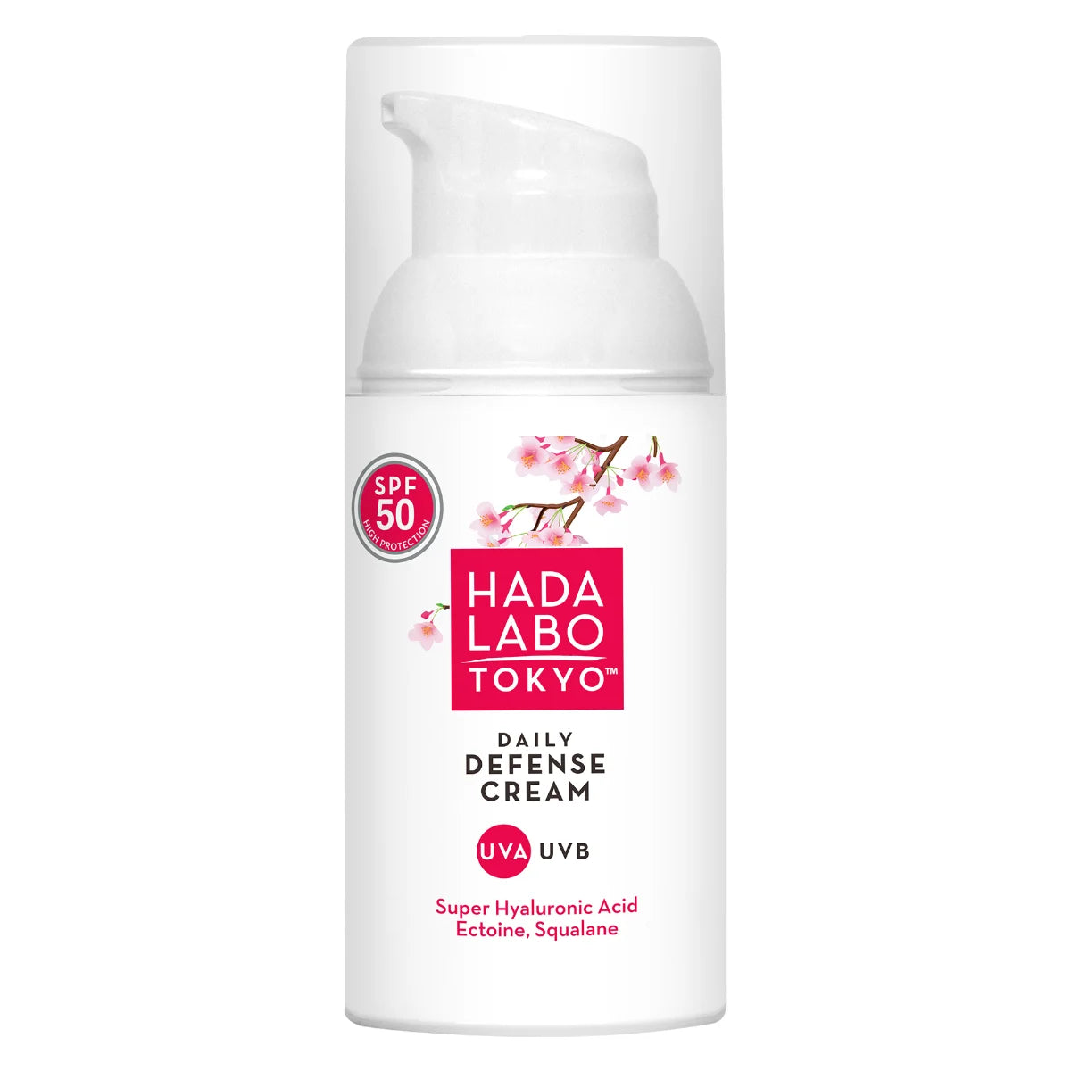 HADA LABO TOKYO Daily Defensive Cream SPF50 50 ml kosteuttava päivävoided aurinkosuojalla