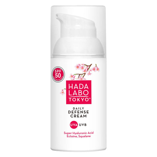 HADA LABO TOKYO Daily Defensive Cream SPF50 50 ml kosteuttava päivävoided aurinkosuojalla