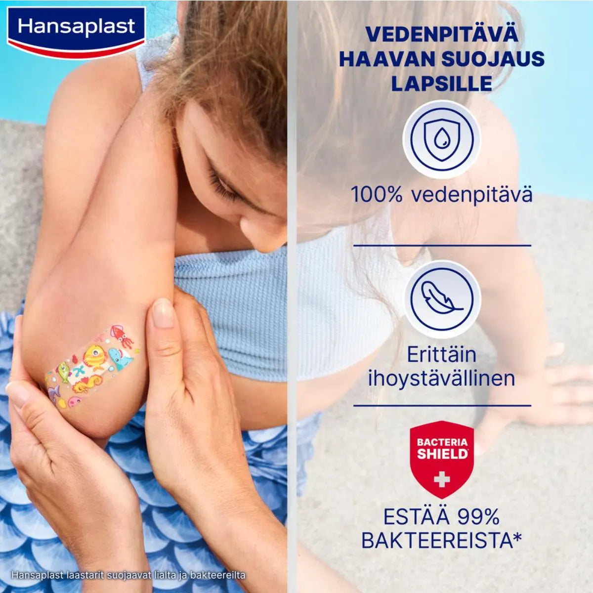 Hansaplast Aqua Protect Kids 20 kpl –  vedenpitävä laastari lapsille