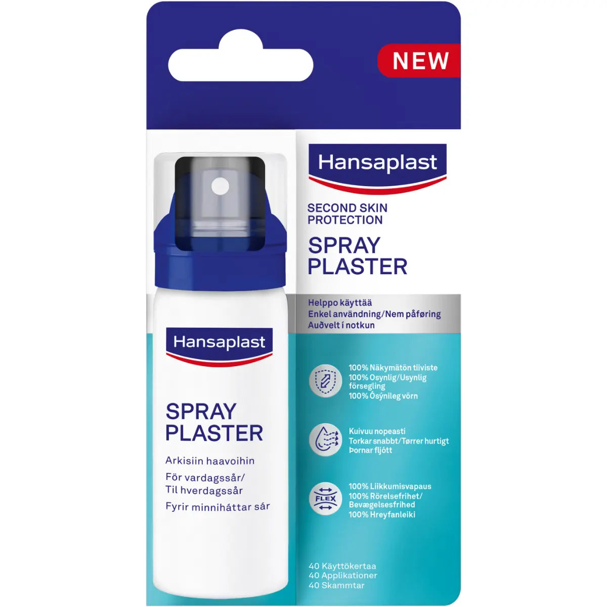 Hansaplast Second Skin Spray Plaster suihkelaastari 10 ml