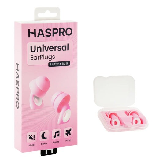 Haspro Universal Pink silikonikorvatulpat S/M/L 4 paria