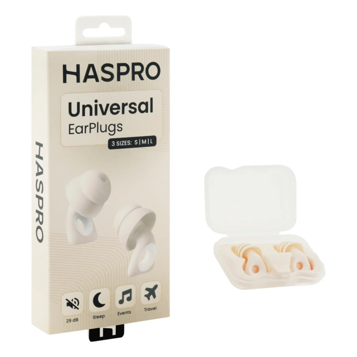 Haspro Universal Pronssi silikonikorvatulpat S/M/L 4 paria
