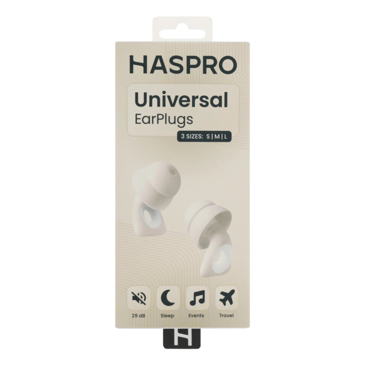 Haspro Universal Pronssi silikonikorvatulpat S/M/L pakkaus