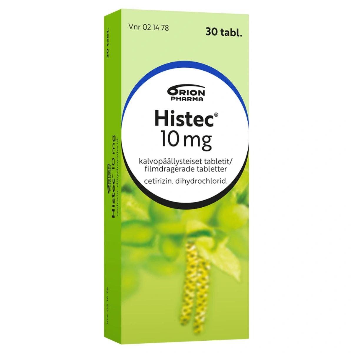 HISTEC 10 mg tabletti, kalvopäällysteinen 30 tabl