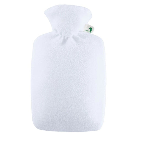 HUGO Frosch kuumavesipullo valkoinen fleece-päälisellä 1 kpl