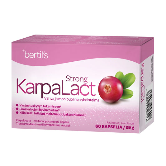 KARPALACT Strong kapseli 60 kpl karpalouutetta sisältävä kaksivaikutteinen kapseli