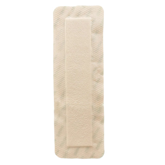 Kliniderm Foam Silicone Border kiinnittyvä sidos 10 x 30 cm 5 kpl kiinnitysreunuksellinen (border) silikonikiinnitteinen polyuretaanivaahtosidos