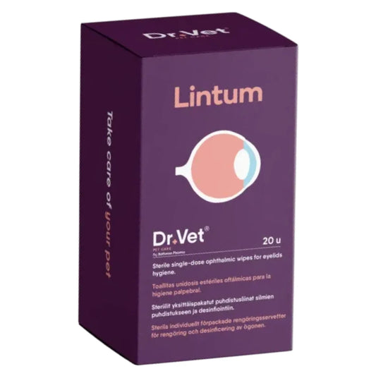 LINTUM Silmänpuhdistusliinat eläimille 20 kpl