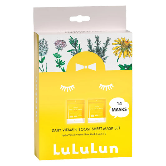 LuLuLun Daily Vitamin Boost Sheet Mask Set 14 kpl – kirkastava vitamiinikangasnaamiosetti