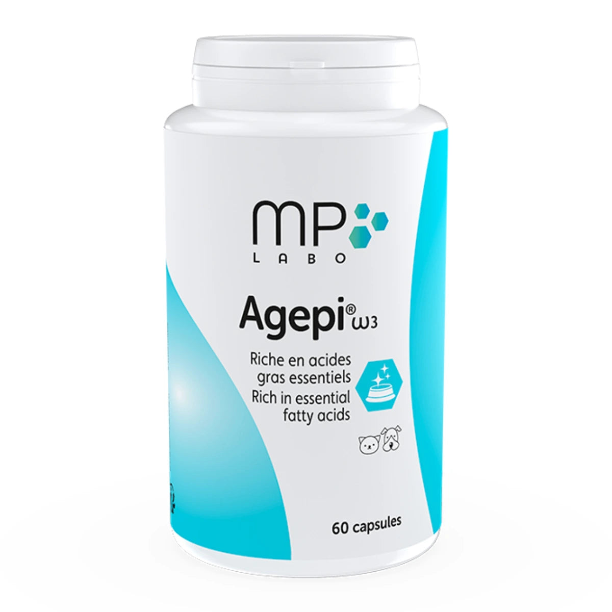 MP Labo Agepi® ω3 – 60 kapselia – omega-3 kapselia koirilla ja kissoile