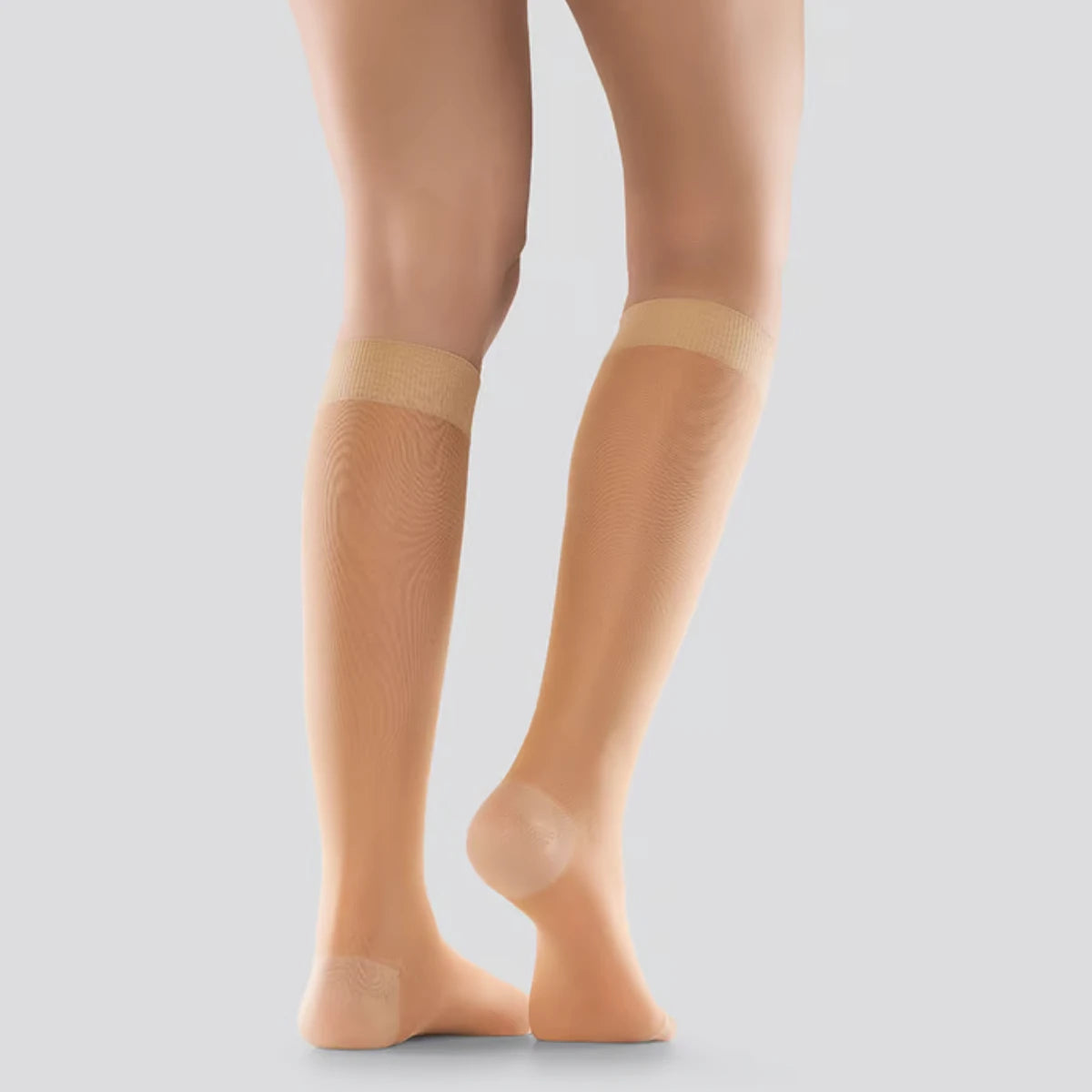 MABS Nylon Knee Sand polvitukisukka, koko S on ohut ja tyylikäs kompressiosukka