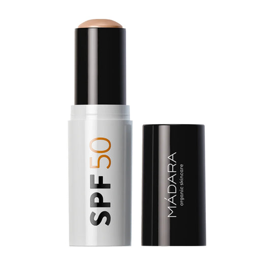 Mádara Mineral SPF50 Sunscreen Stick 12 g – Luonnollinen aurinkopuikko, joka suojaa auringolta helposti ja nopeasti