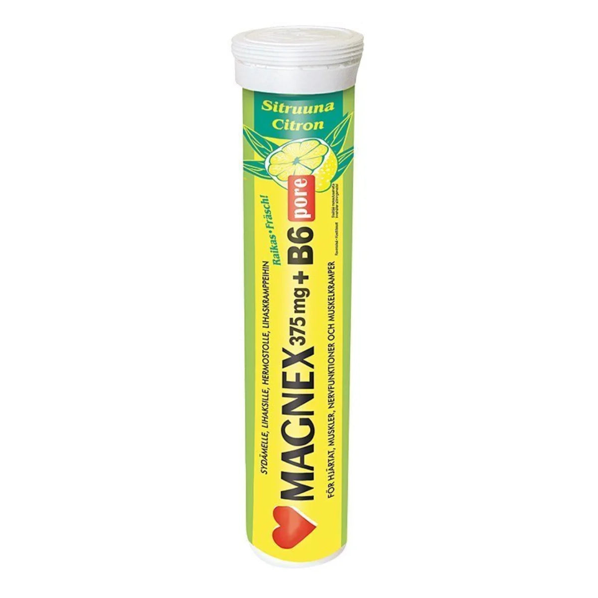 MAGNEX 375 mg + B6-vitamiini 20 poretabl
