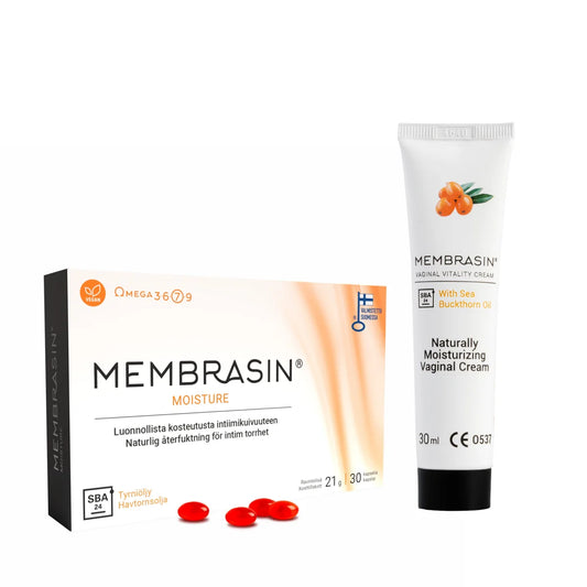 Membrasin Moisture kapseli 30 kpl + intiimivoide 30 ml